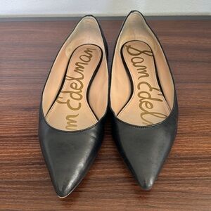 Sam Edelman leather ballet flats. Size 7 1/2. Black.